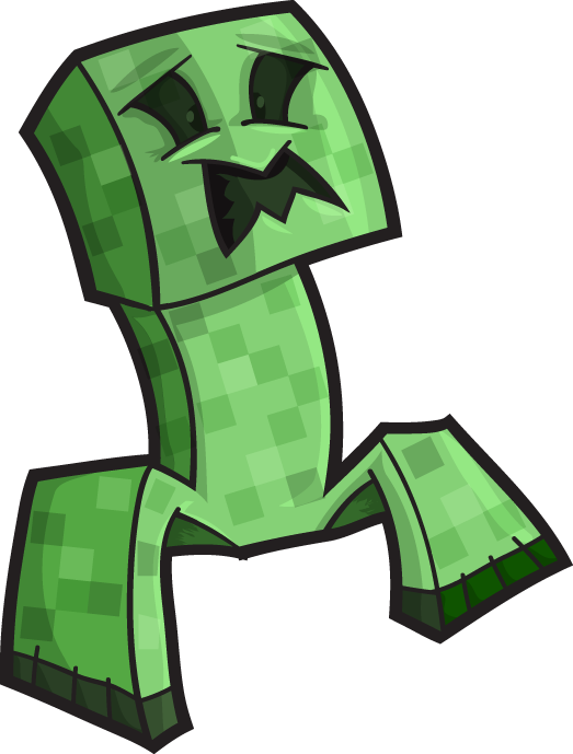 Minecraft Creeper Vector, Sticker Clipart Minecraft Creature Illustration  For The Fans, Dribbble Com Cartoon, Sticker PNG and Vector with Transparent  Background for Free Download